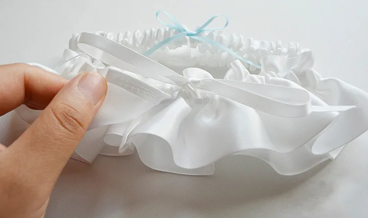 1 комплект винтажная Подвязка невесты с синим бантом подвязка для принцессы