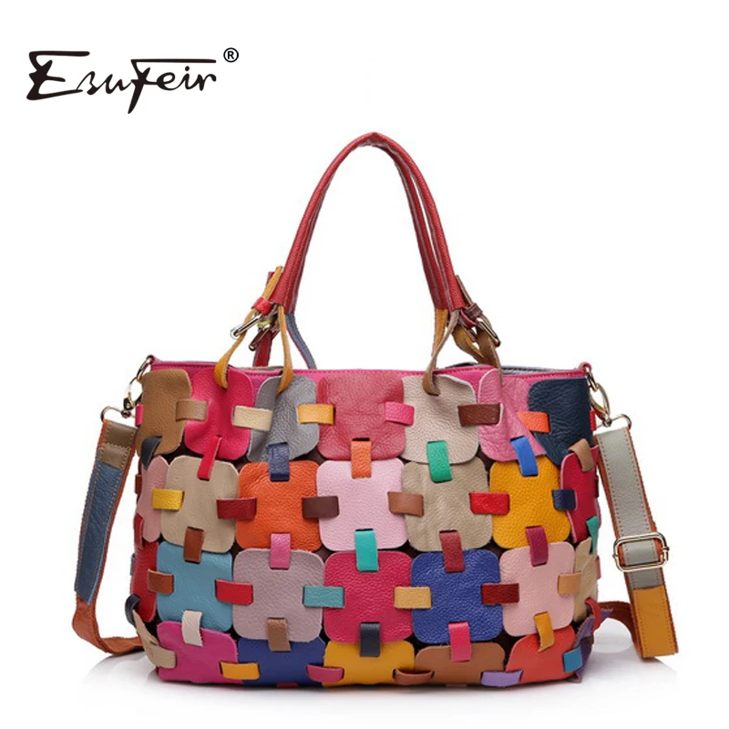 ESUFEIR Женская сумка из натуральной кожи с несколькими плечами|bag tote|women bagshoulder bags |