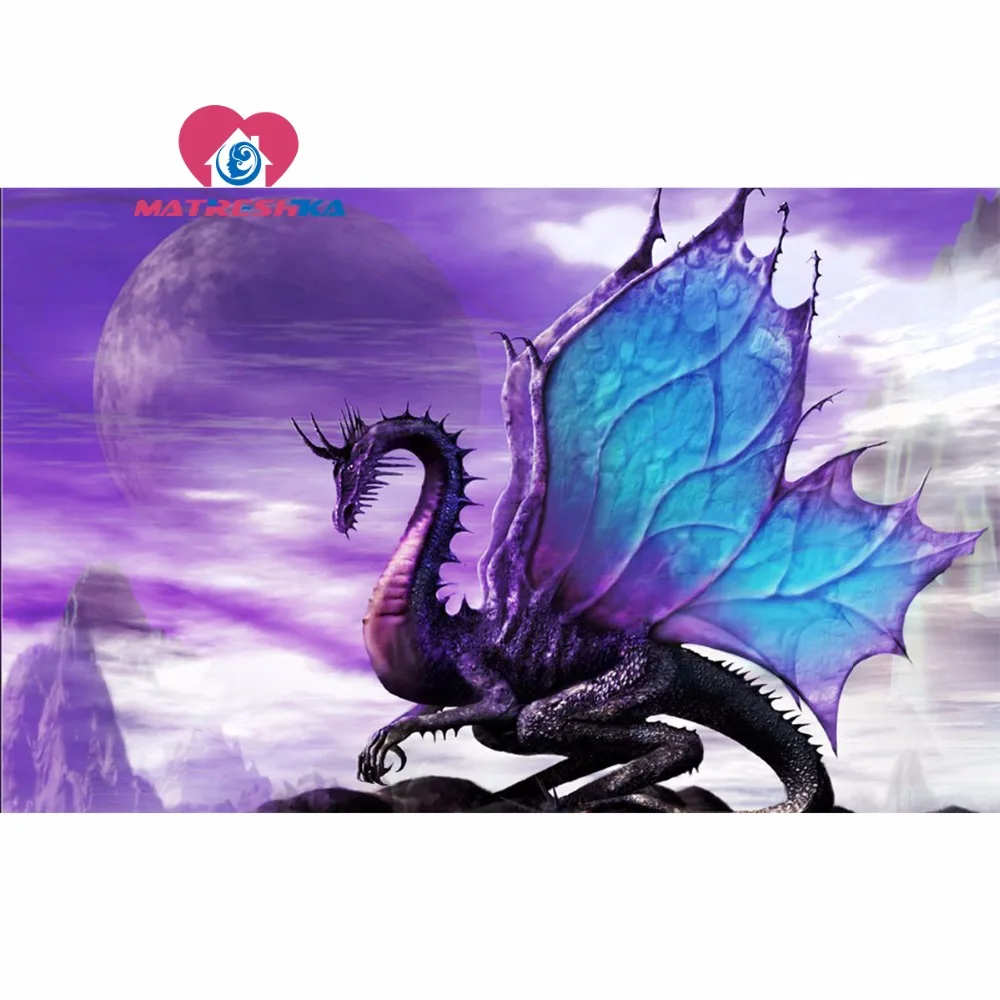 diamond painting dragon pictures of rhinestones Diamond embroidery Cross-stitch kits Picture modular mosaic 5d diy kit | Дом и сад