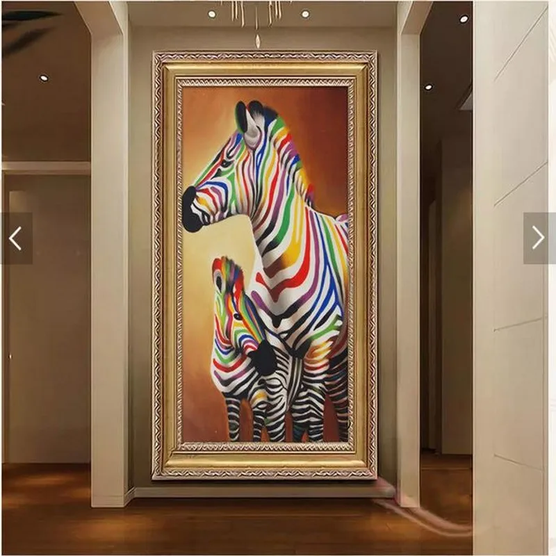 Пользовательская роспись на заказ 3D большая для прихожей ресторана входа