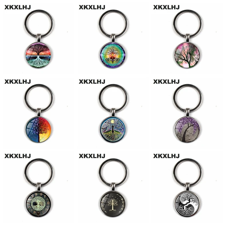 XKXLHJ 2018 Новая Жизнь Дерево Искусство фото Тибет бык стеклянная подвеска цепочка