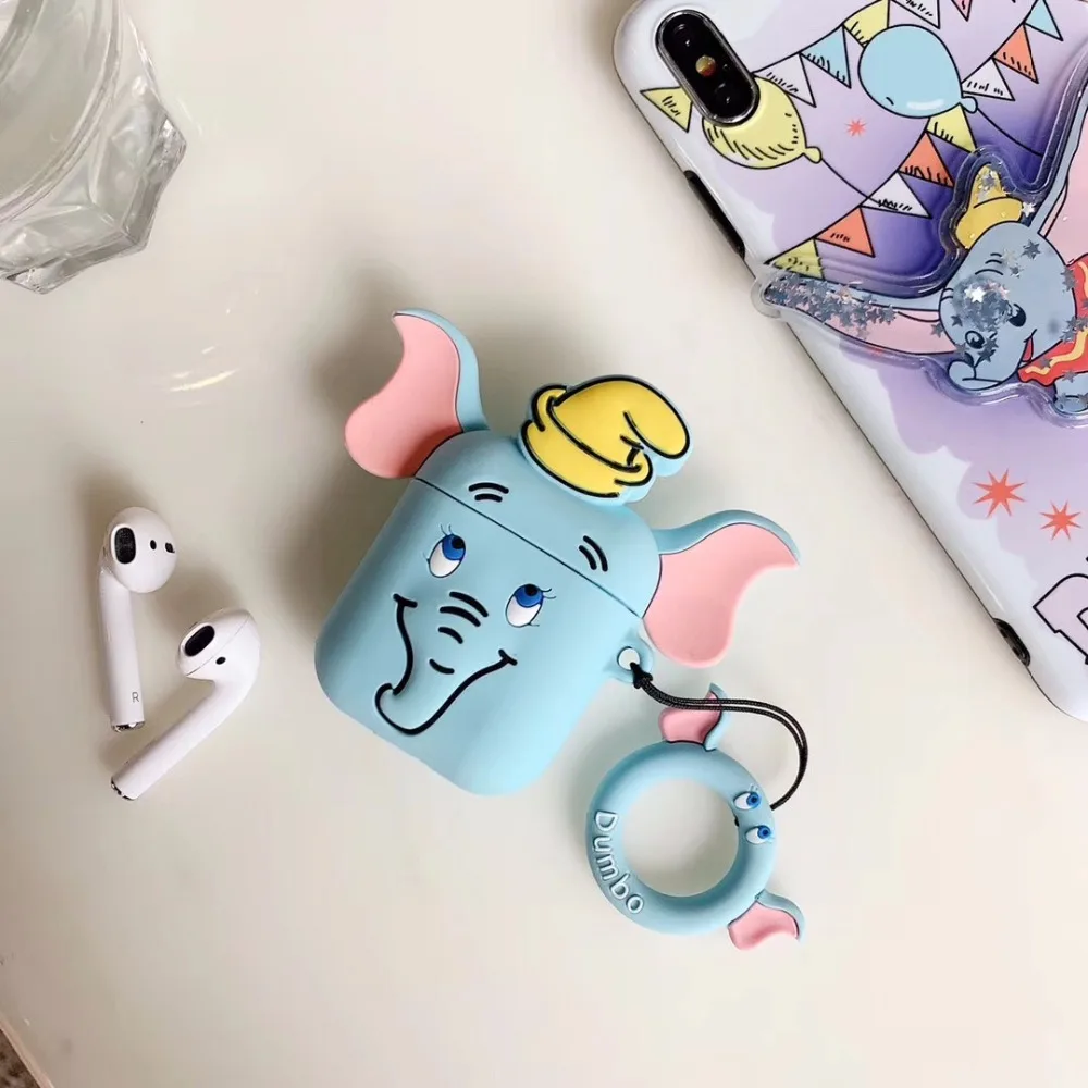 Беспроводной Bluetooth наушники чехол для Apple AirPods 3D мультфильм Силиконовые зарядки