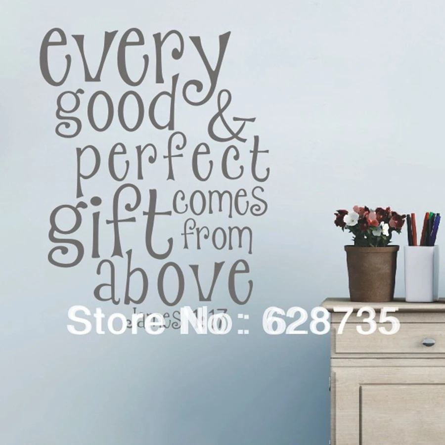Стихи из Библии настенные наклейки каждый хороший и идеальный подарок
