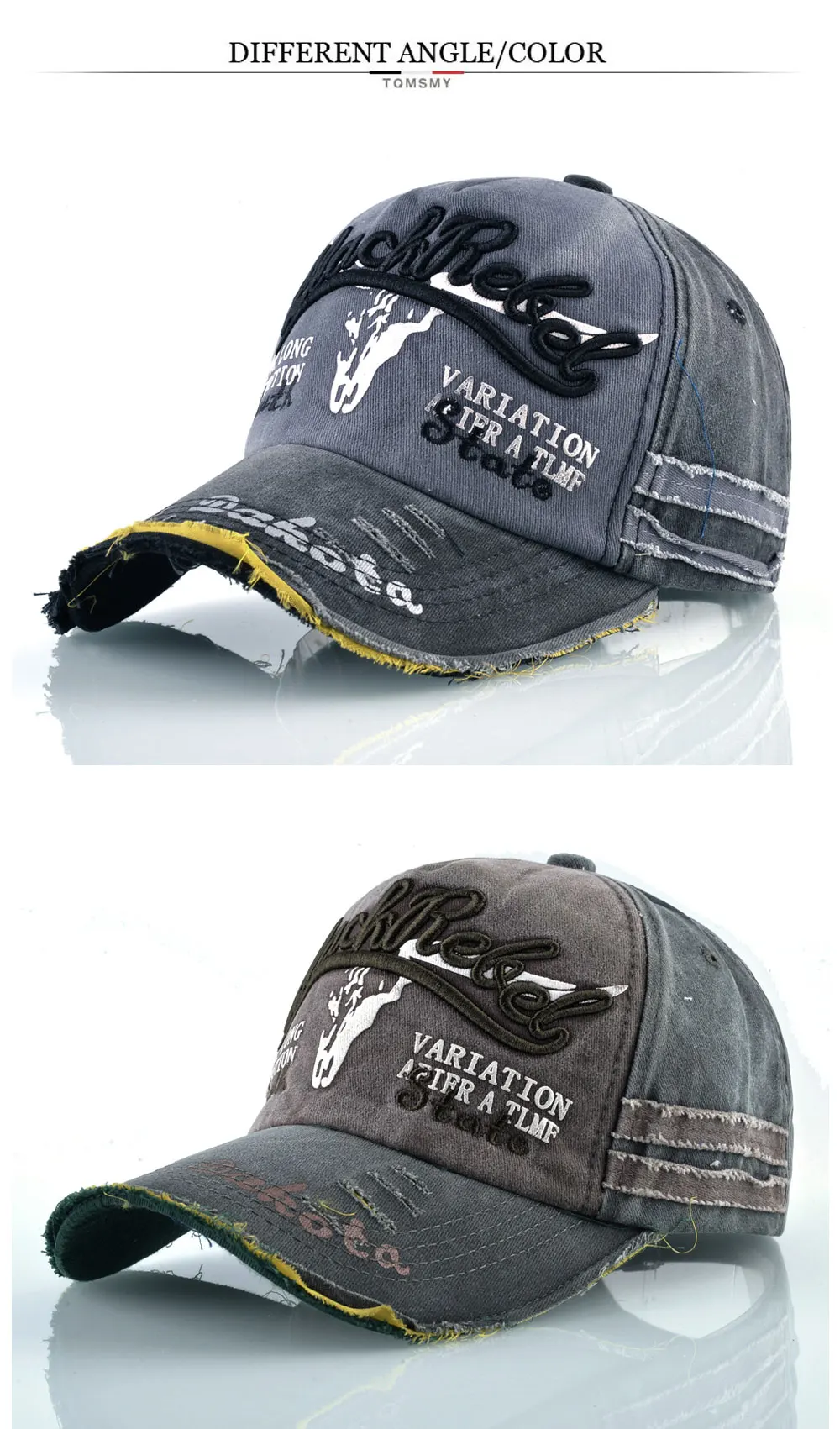 Унисекс snapback Шапки мужчин из стираного денима папа шляпа хлопок кости вышивка Бейсбол Шапки женщин солнцезащитный козырек Хип-хоп шляпы Casquette