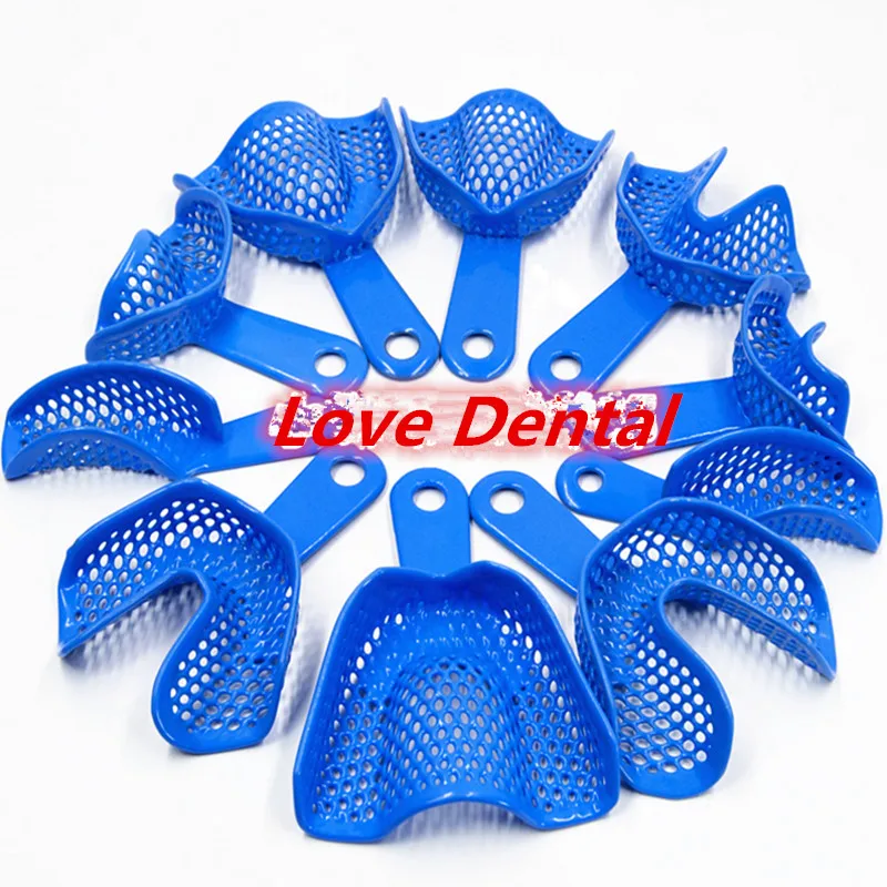 

2 Sets Denture Tray Dentistry Holder Bracket Disposable Plastic Dental Tray