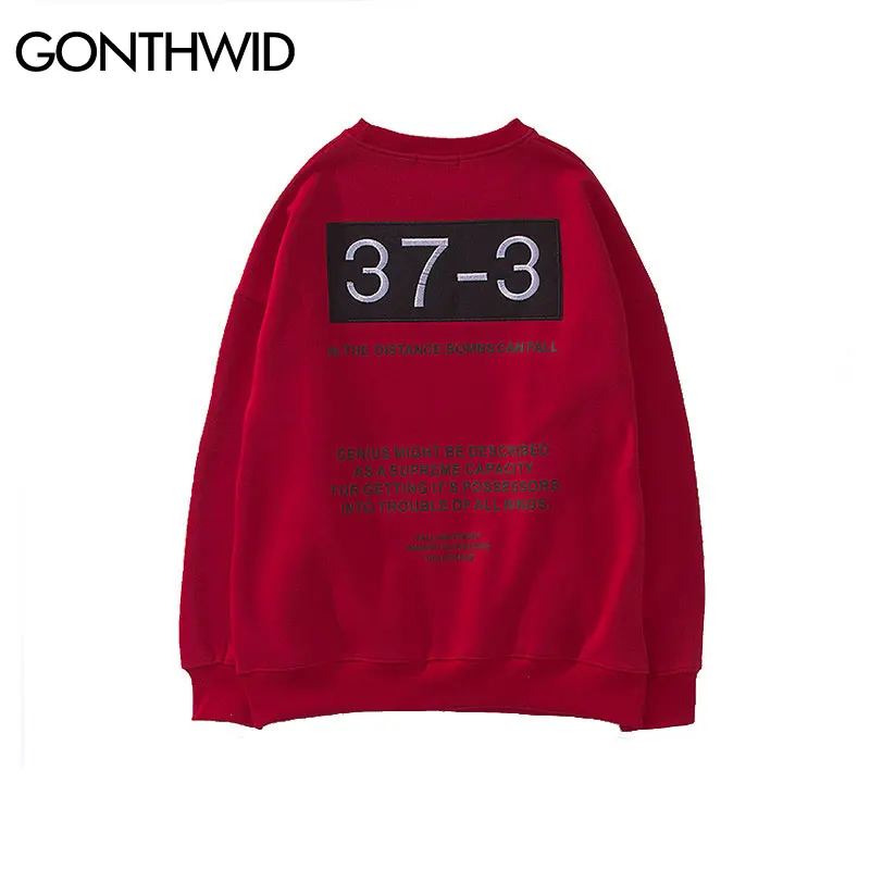 Мужская толстовка с капюшоном GONTHWID флисовая и принтом в виде букв стиле хип хоп