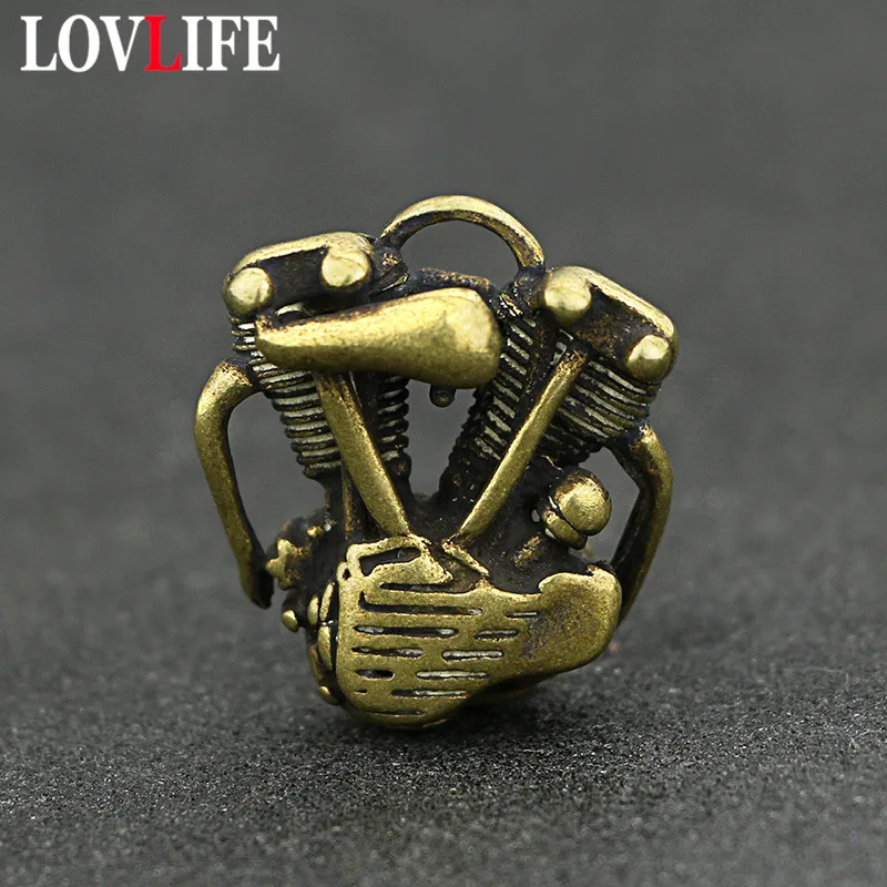 Ретро латунные брелки для мотоциклов Подвески ручной работы Креативные мужские