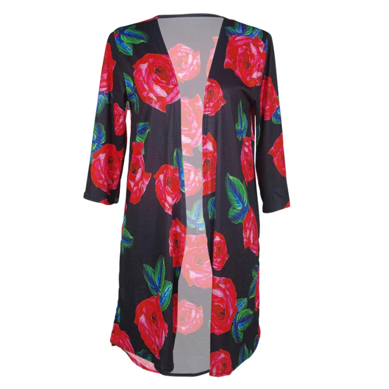 Шифоновая блуза с коротким рукавом-кимоно кардиган куртка летние топы Boho Femme