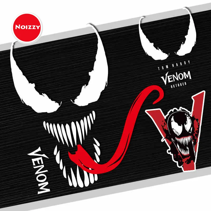 NOIZZY Venom Legends язычок Авто Мода Виниловая наклейка, стикер светоотражающий на заказ черный белый корпус окна тюнинг стайлинга автомобилей