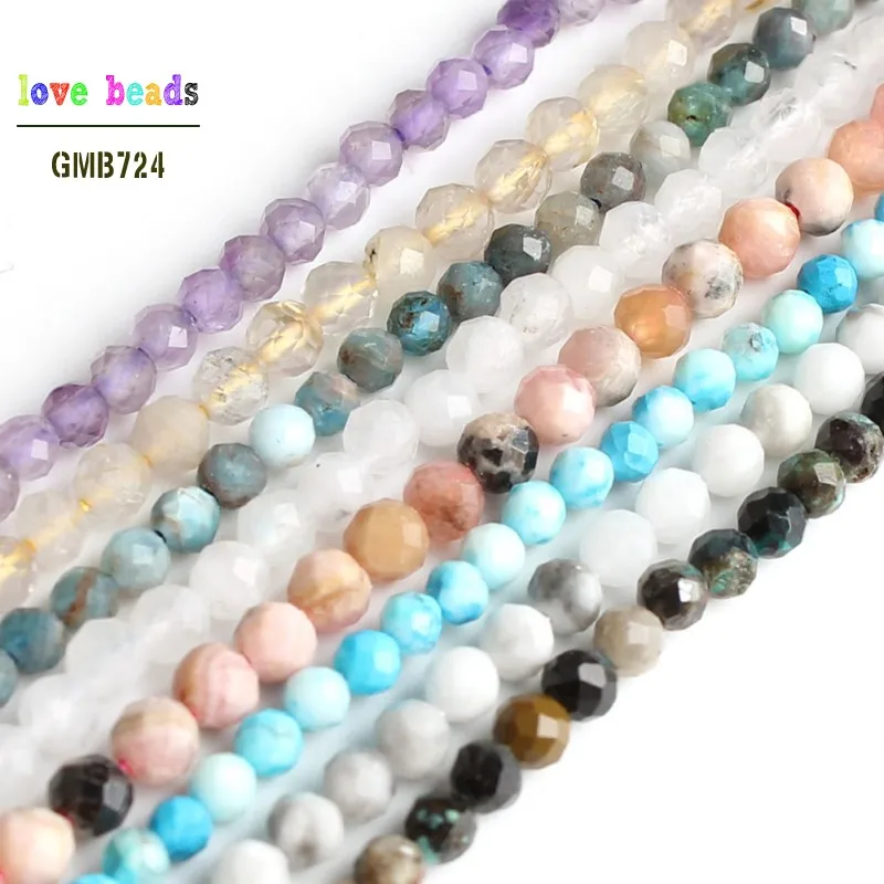 Круглые Бусины Из граненого камня Howlite Quartzs 2-2 5 мм для самостоятельного
