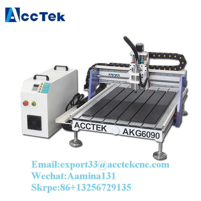cnc router 1.5kw water cooling AKG6090 price 3d/mini milling machine | Инструменты