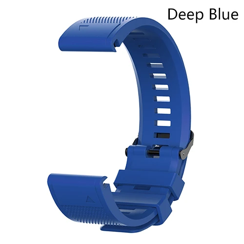 ECSEM watch band для Garmin Fenix 5S/fenix 5S plus браслет силиконовый ремешок quickfit band 20 мм - Цвет: Deep blue