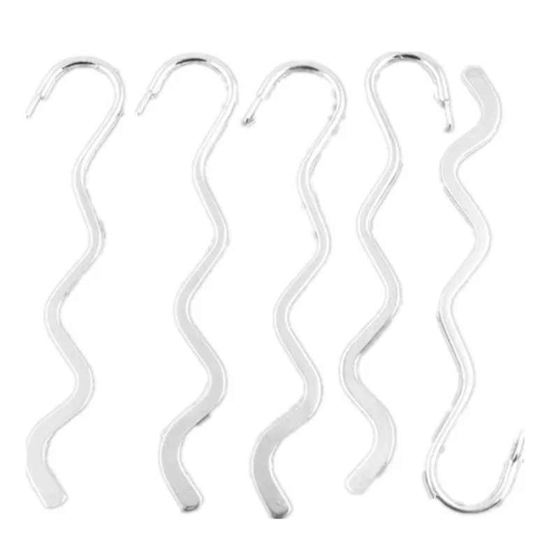 50Pcs DIY Bookmarks Silver Tone Smooth Wave Charms Jewelry Making Findings 84mm | Украшения и аксессуары