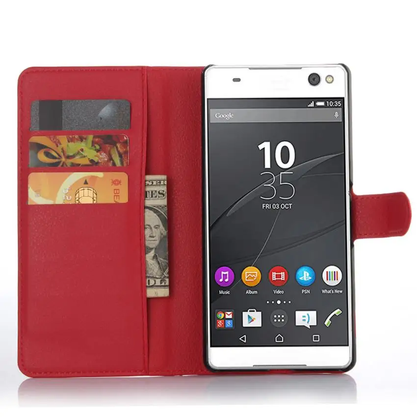 Чехол-бумажник из искусственной кожи для sony Xperia C5 Ultra Dual E5533 E5563 E5553 E5506 6," для sony Xperia C5 Ultra чехол для телефона