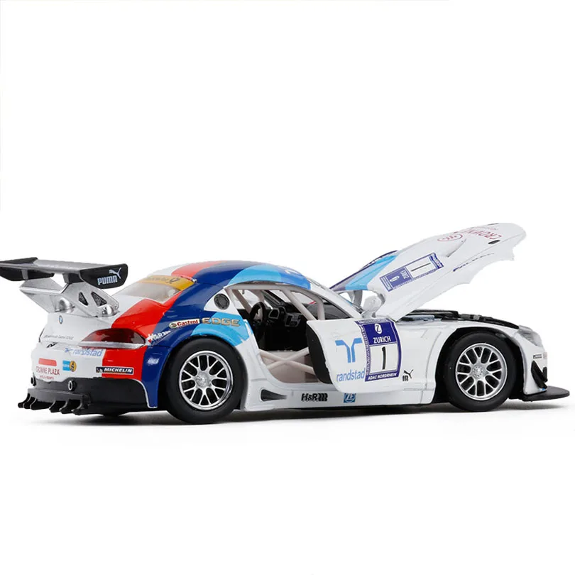 1/32 Z4-GT3, игрушечный автомобиль, модель автомобиля из сплава, детские игрушки, подлинный коллекционный подарок для внедорожника