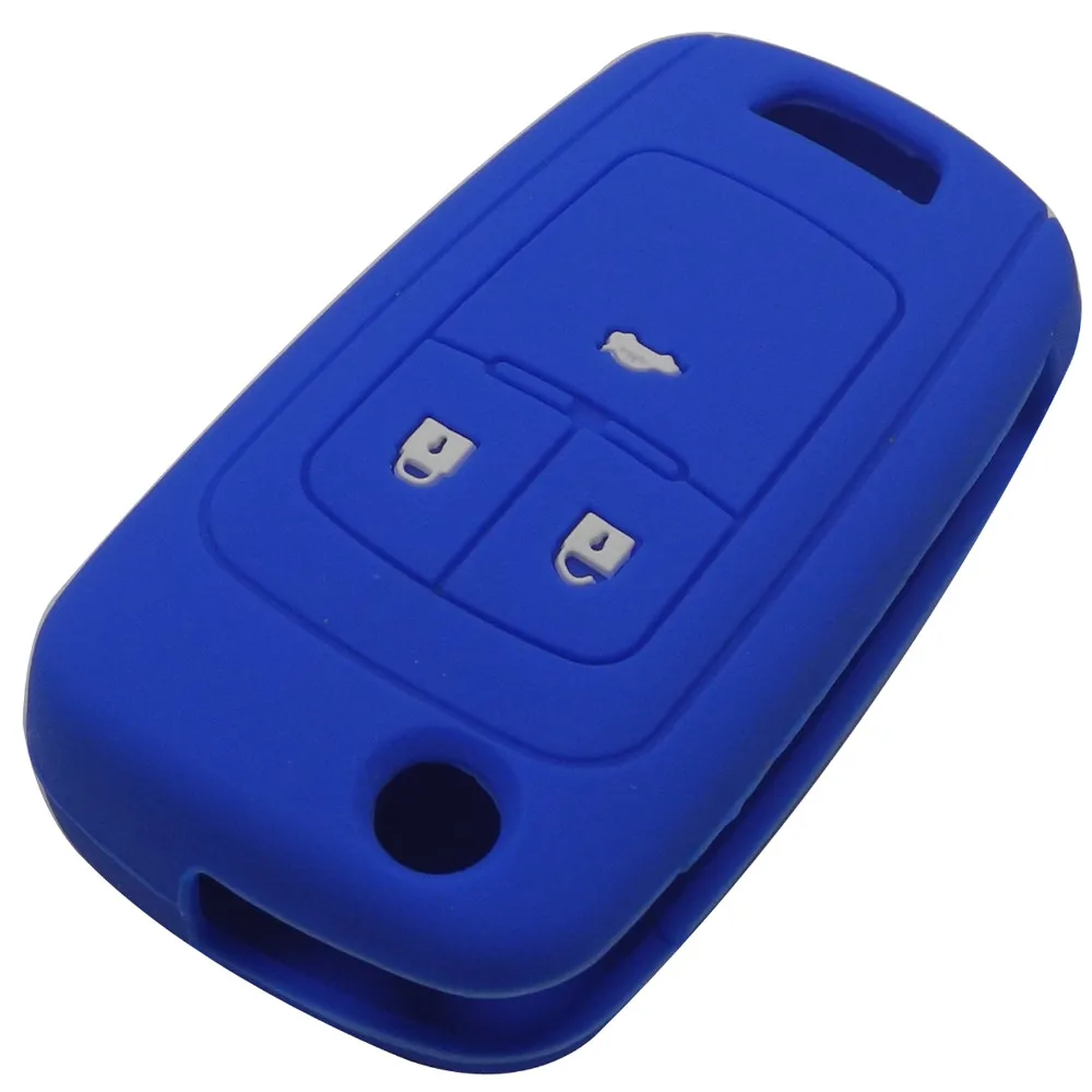 Силиконовый чехол для автомобильного ключа с 3 кнопками Chevrolet Cruze 2013 Spark Onix Silverado Volt