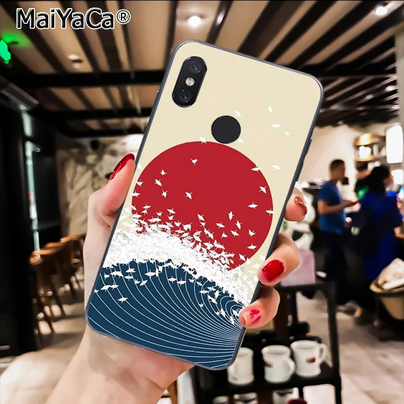 MaiYaCa Ван 7А 6Agh искусство Звездная ночь волна Искусство Японский телефонный чехол