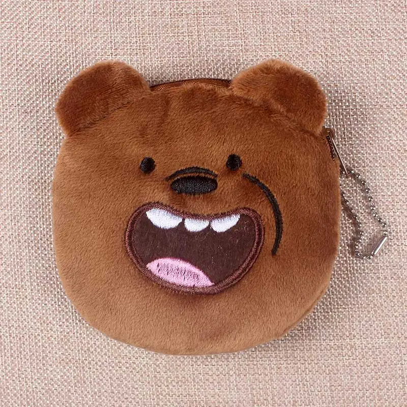 Горячая Распродажа Kawaii Мультяшные медведи для детей, новинка, плюшевый Кошелек для монет, кошелек на молнии, кошелек для детей, девочек, женщин, для подарков