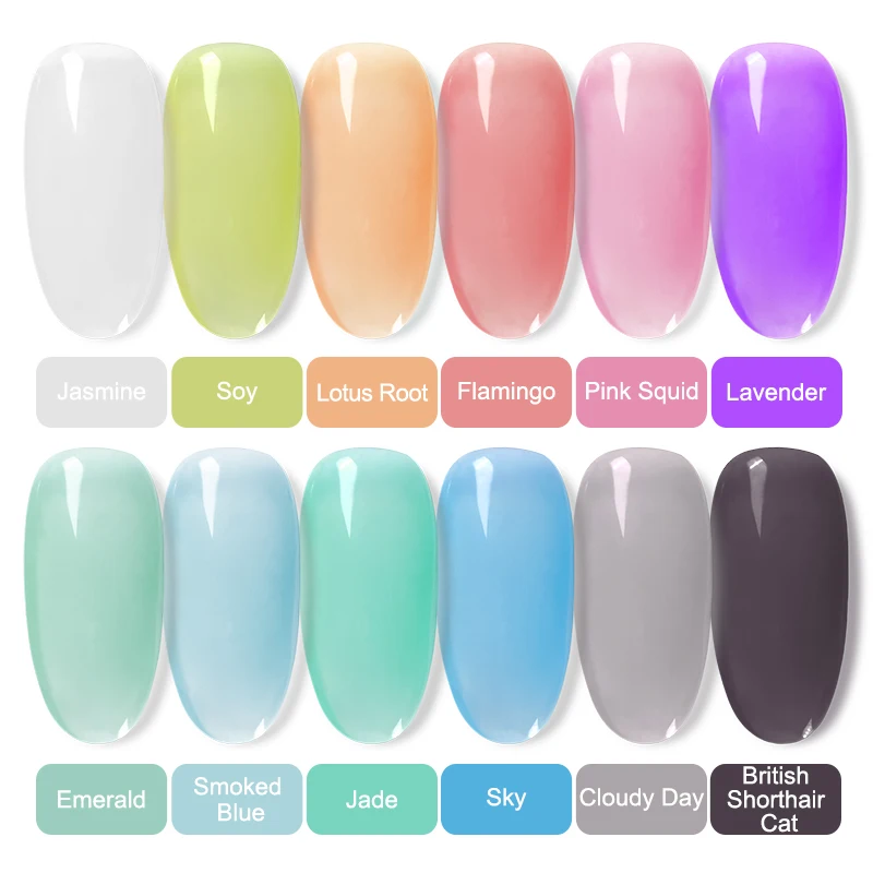 ROSALIND Гель-лак розовый желе чистый цвет для ногтей гибридные Лаки грунтовка