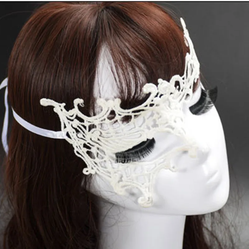 Необычная модная женская кружевная полумаска для лица ночного клуба и танцев
