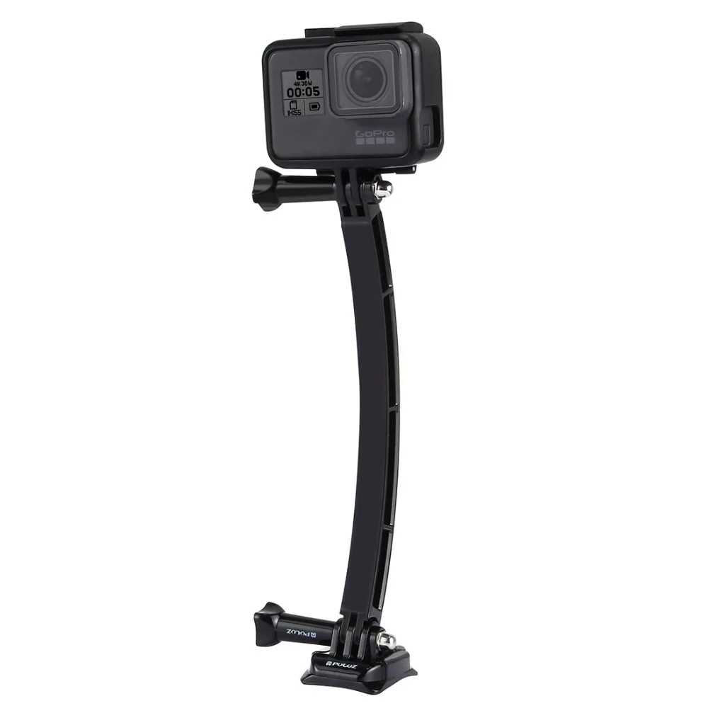 Шлем Arm Комплект для GoPro выдвижной Полюс изогнутый плоский клей крепление пряжки для Go Pro Hero 7 6 5 4 3+ SJCAM eken Xiaoyi Cam