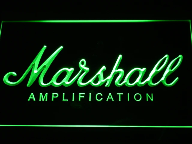 K168 Marshall гитары бас усилитель светодиодный неоновый светильник вывески с переключателем вкл/выкл 20+ цвета 5 размеров на выбор
