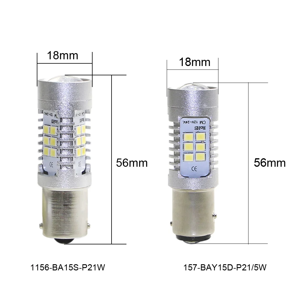 KEIN 2 шт. 1156 led ba15s p21w 1157 bay15d p21/5w 2835 21smd Авто Обратный светильник стоп-сигнал