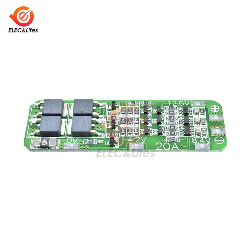 1S 2S 3S 4S литиевая батарея зарядное устройство Защитная плата PCB BMS 18650 литий-ионный модуль зарядного устройства литиевой батареи 2.5A 3A 20A 30A