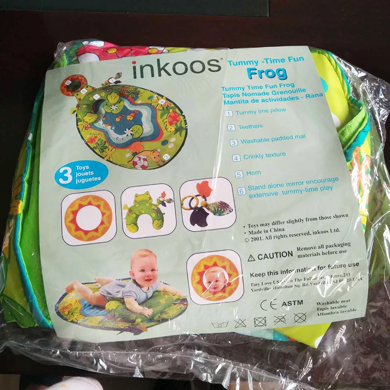 Игрушки для новорожденных развивающий коврик Детский мультфильм Infantil раннее образование игра одеяло игровые коврики с зеркалом музыкальный 0-18 месяцев ребенок