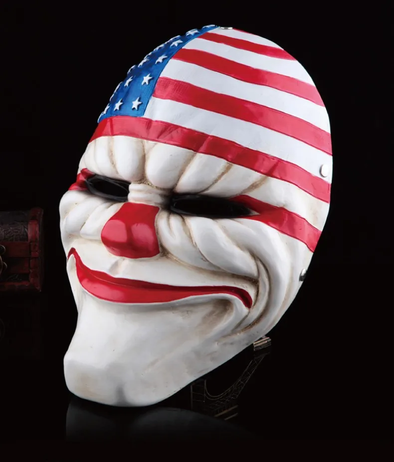 Payday 2 маска смоляная для воровства Далласа/волка/цепей/Косплей хокстона Хэллоуин
