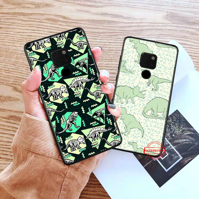 Силиконовый чехол в стиле ретро с динозавром для Huawei Mate 10 Pro 20 30 Lite Nova 2i 3 3i 4 Y5 Y6 3018 Y7