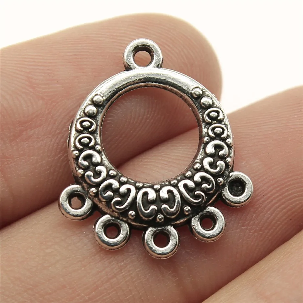 B13557-21x19mm 20 шт./лот, античный серебряный цвет, серьги, соединение, амулеты, ювелирные изделия, сделай сам, серьги, соединитель, амулеты для изготовления сережек - Цвет: B13557-21x19mm