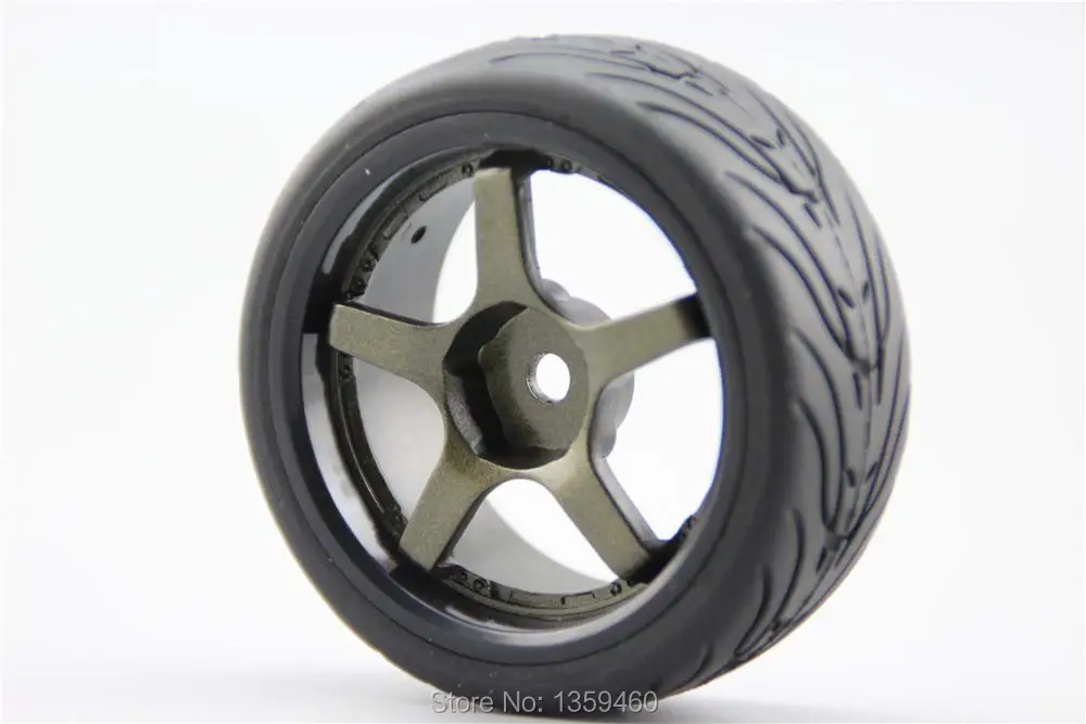 4 шт. RC 1/10 мягкая резина на дороге автомобильная шина обод колеса с шиной W5S1BR мм