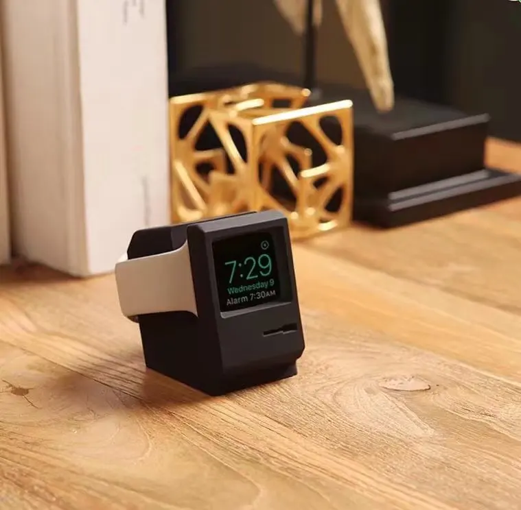 Зарядное устройство с подставкой для Apple Watch 1 2 3 4 держатель часов силиконовая