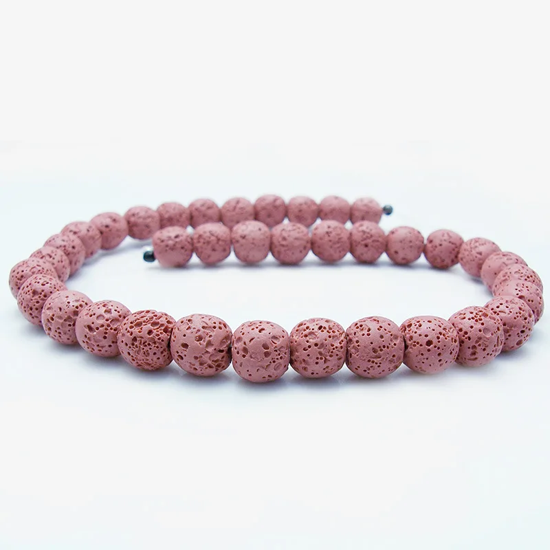 1/витая пара/партия пучки волос натуральный черный из вулканической лавы бусины