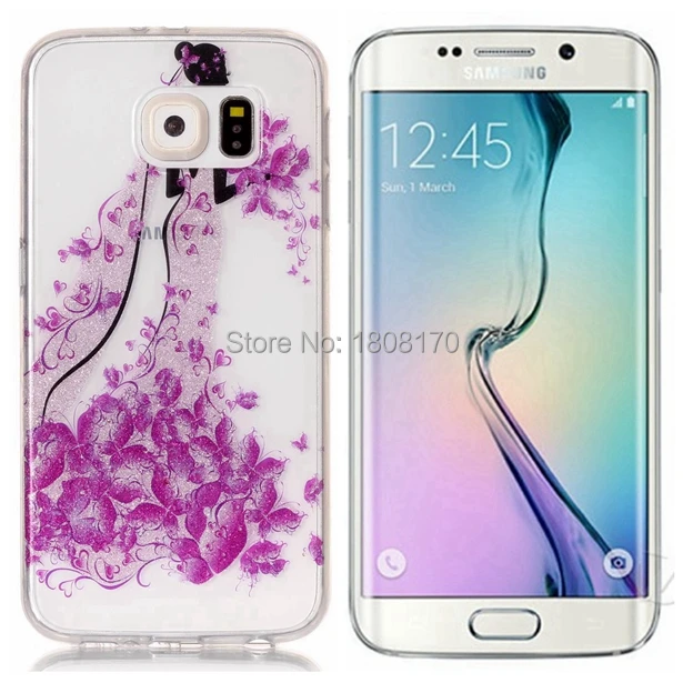 Мягкий ТПУ чехол для Samsung Galaxy S6 S7 Edge S8 Plus A3 A5 2017 прозрачный телефона с изображением