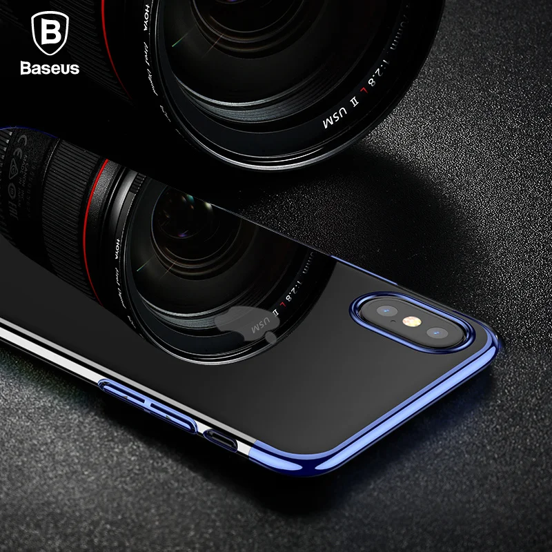Baseus Роскошный чехол для телефона для iPhone X Capinhas ультра тонкий жесткий PC задняя крышка цветной чехол для iPhone X для iPhone 11 Pro Max чехол
