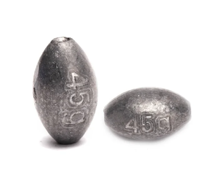45g 10pcs Оливковое масло свинцовые грузила для рыбалки рыболовное грузило рыболовные снасти аксессуары вес Грузила по 13 г, 15 г, 20 г 25 г 30 г 35 40 г 45 г, 50 г, 55 г - Цвет: 45g 10pcs