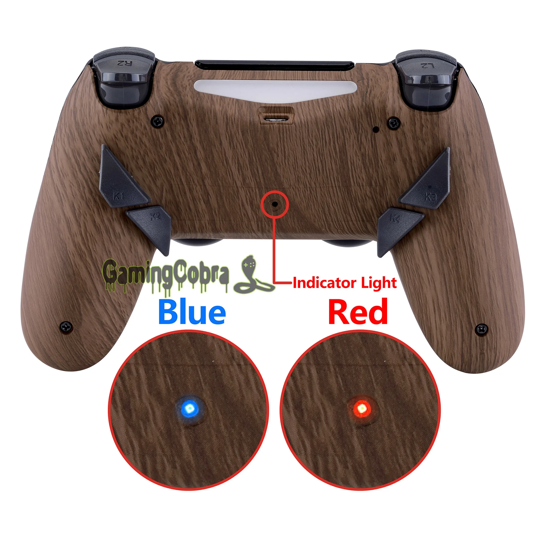 Программируемый набор для PS4 Slim Pro Controller JDM 040/050/055 w/ Custom Back Shell & 4 кнопки|Чехлы| |