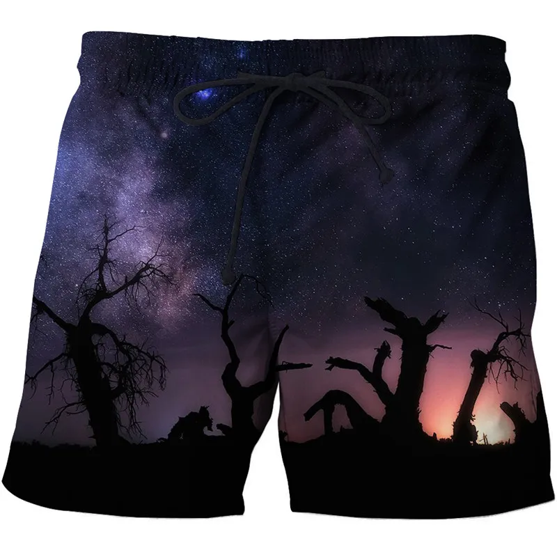 

2018 New Mens 3D Shorts Forests Wolf Printed Board Shorts Funny Beach Elastic Wasit Shorts Homme Male Clothing Drop Ship