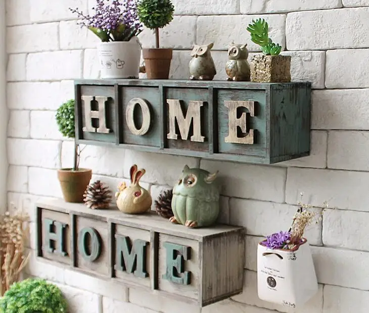 Американский Postral Стиль дома 4 ящика стены стеллаж для хранения настенная полка