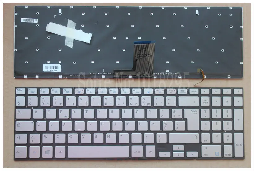 

New FR Keyboard for Samsung 770Z5E NP770Z5E 780Z5E NP780Z5E NP880Z5E NP670Z5E 670Z5E Laptop French Backlit Silver No Frame
