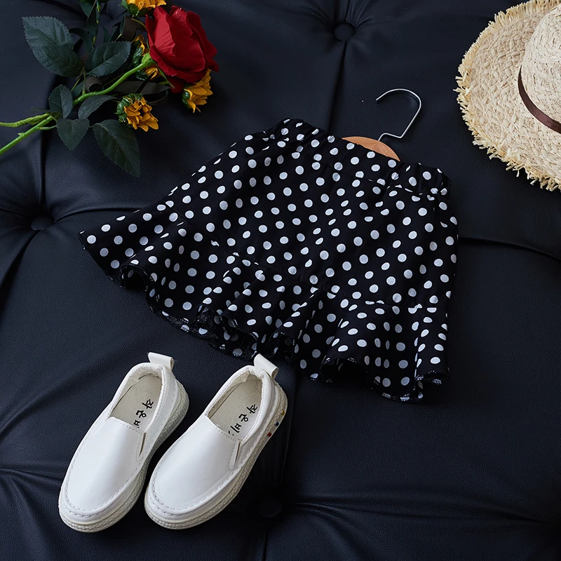 Лидер продаж юбка-пачка в горошек для девочек Костюм праздничные юбки