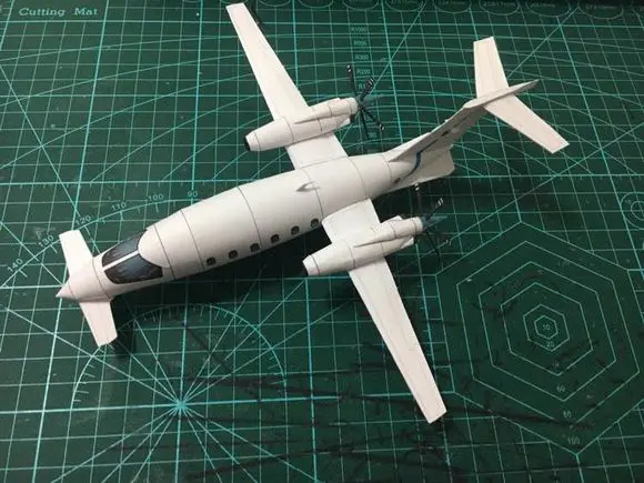 1: 72 Biacho Avanti P180 частная струйная 3D бумажная модель DIY игрушка