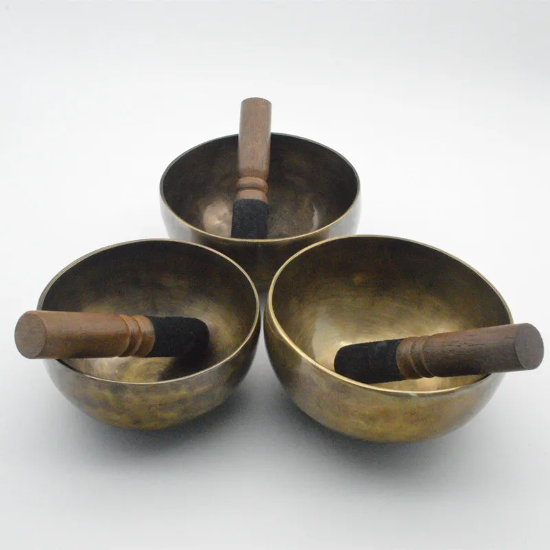 220 мм ручной работы непальская тибетская Поющая чаша набор резонансная целебная