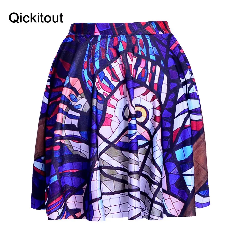 Женская плиссированная юбка с изображением совы ограниченная серия цифровым