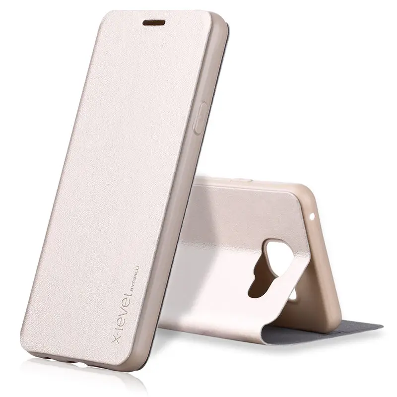 Ультратонкий кожаный чехол для samsung S8 флип A3 2016 2017 S9 Galaxy S7 откидной Чехол edge|case for