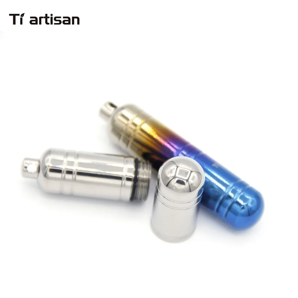 Tiartisan портативный водонепроницаемый титановый контейнер для повседневного