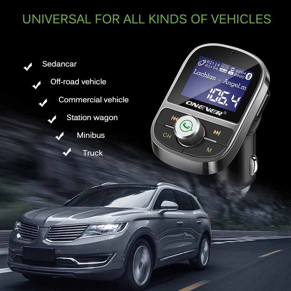 Fm-передатчик беспроводной Bluetooth Hands-free автомобильный комплект fm-модулятор Аудио Автомобильный MP3-плеер 3.1A USB зарядное устройство Поддержка TF карты U