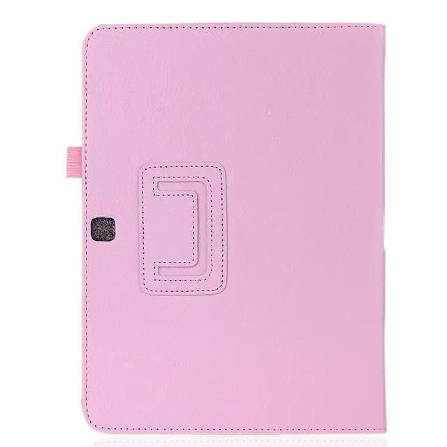 T530 T531 T535 pink Чехол КРЫШКА ДЛЯ samsung Galaxy Tab 4 10,1 дюймов SM-T530 T535 T533 Tab4 10 T530 T531 T535 планшетный чехол откидной держатель из искусственной кожи чехол - Цвет: T530 T531 T535 pink